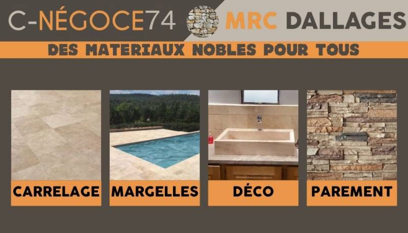 CNegoce74 MRC dallages votre spécialiste sur la pierre naturelle à Ville La Grand 74 Haute Savoie