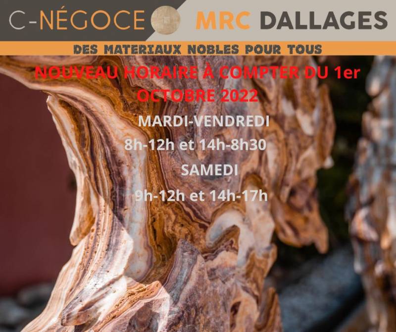 Cnegoce74 MRC Dallages votre magasin de pierre naturelle à Ville La Grand 74