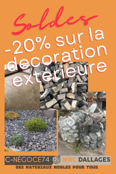 -20% sur la décoration extérieure à Bonne 74 Haute Savoie 