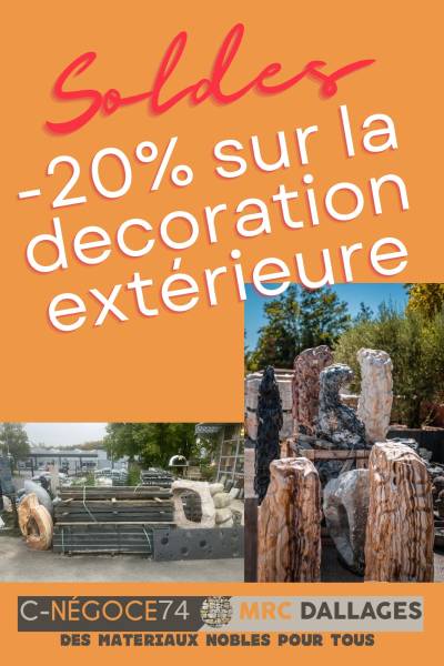 -20% sur la décoration extérieure à Annemasse 74 Haute Savoie
