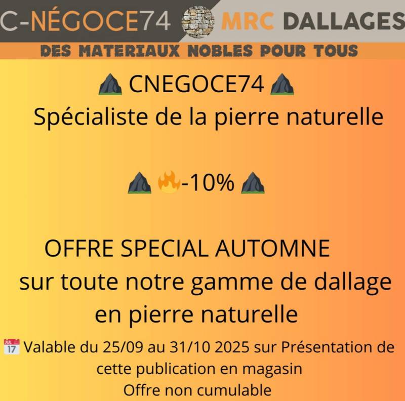 OFFRE EXCLUSIVE AUTOMNE CNegoce74