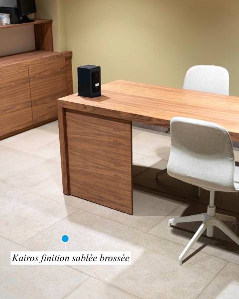 Kairos marbre égyptien finition sablée brossée à Genève Suisse