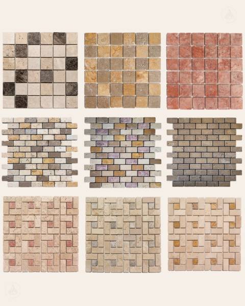Mosaïque en pierre naturelle pour votre salle de bain à Ville la Grand 74 proche Genève