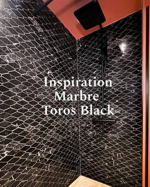 Mosaïque en marbre Toros Black à Avoriaz 74 Haute Savoie 