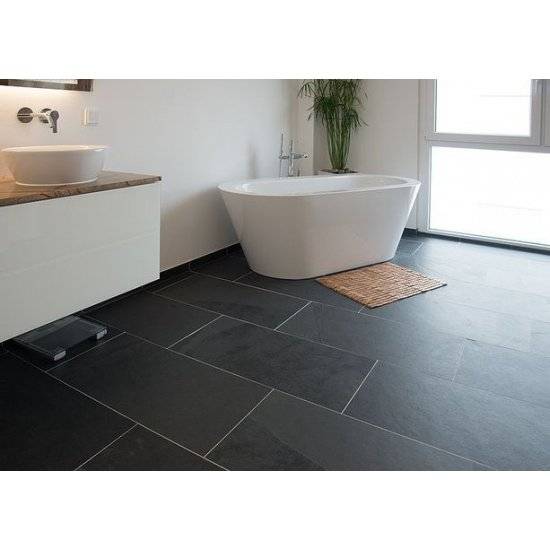 Vente carrelage en ardoise noire clivée format 60x60 sur